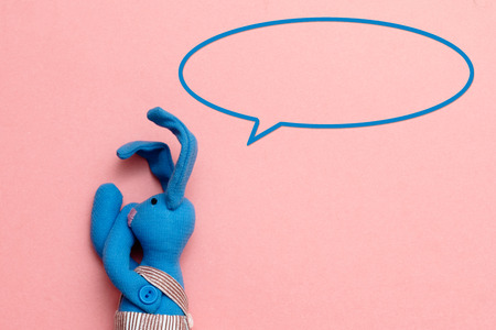 cute rabbit sleeping or dreamingの写真素材