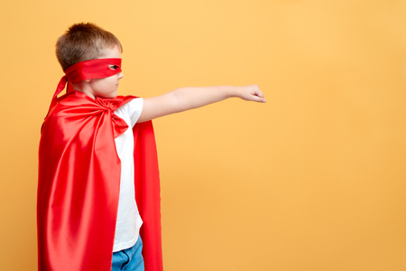 The hero and the safety, protection, courageの写真素材