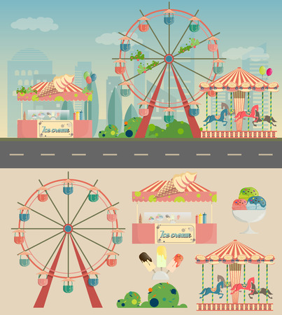 Amusement park icon.のイラスト素材