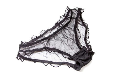 Women's panties on a white background