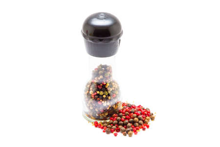 Pepper shaker on a white backgroundの写真素材