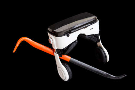 Crowbar tool on the backgroundの写真素材