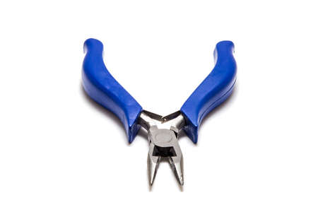 Pliers on a white backgroundの写真素材