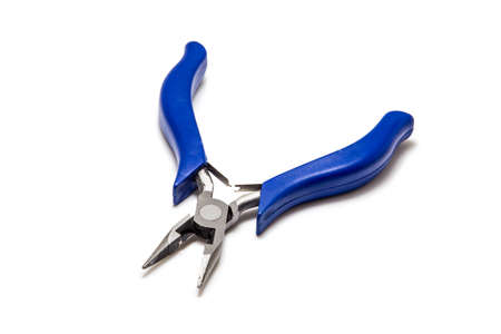 Pliers on a white backgroundの写真素材