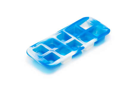 Silicone ice mold on a white backgroundの写真素材