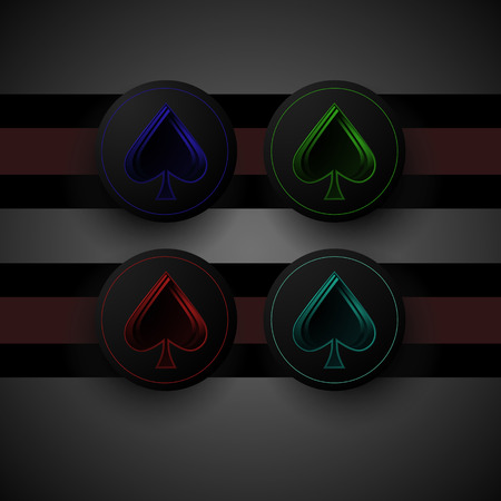 multicolored rustrakehner color peaks on a black screen. Vector Eps 10のイラスト素材