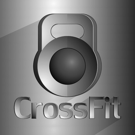 Hard equipment for fitness. Crossfit. Vector baskgtoundのイラスト素材