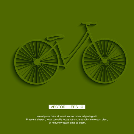 Hipster retro bicycle icon.のイラスト素材