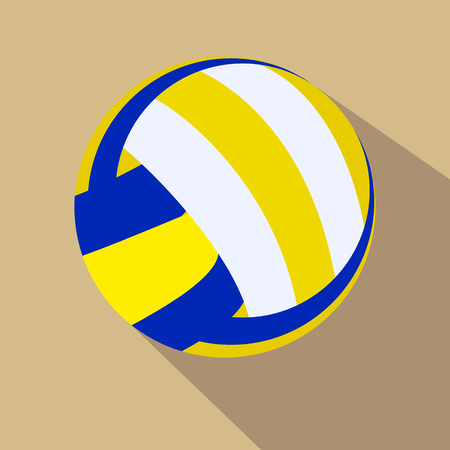 Volleyball. Single color flat icon. Vector illustration. Eps 10のイラスト素材