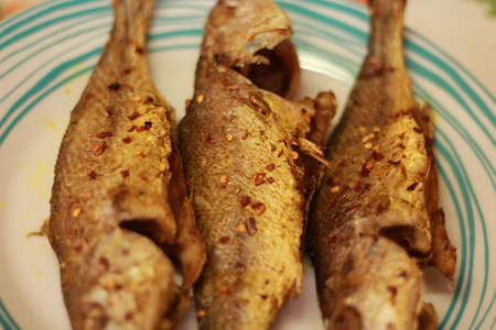 A plate of Deep Fried Fish