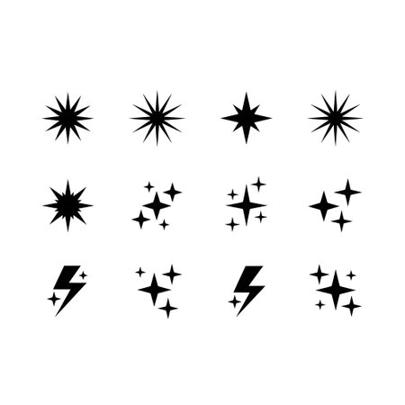 Star icon set. Star vector icon set isolated on white background.の素材