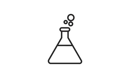 beaker icon simple style vector imageのイラスト素材