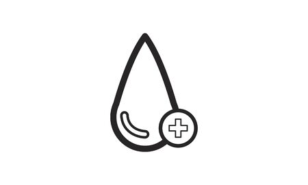 Drop icon on a white background vector imageのイラスト素材