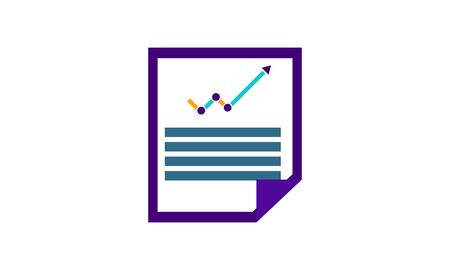 Content analysis icon vector illustration flat style graphical symbol.のイラスト素材