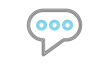 Talking bubble chat icon vector illustration.のイラスト素材