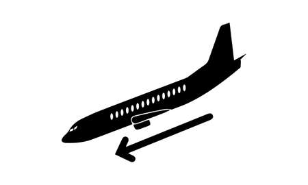 Arrivals vector icon flat style graphical symbol.のイラスト素材