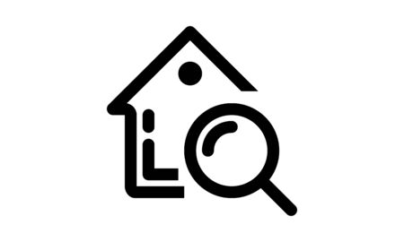 Search home icon vector image. Can be used for web and mobile apps.のイラスト素材