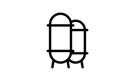 Silo vector icon symbol. Creative sign from farm icons collectionのイラスト素材