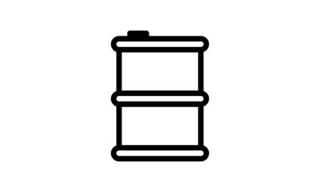 Oil barrel icon isolated vector imageのイラスト素材