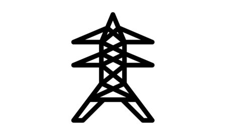 Electrical tower isolated icon design vector imageのイラスト素材