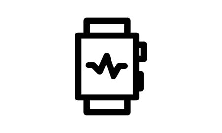 smartwatch icon simple style vector imageのイラスト素材