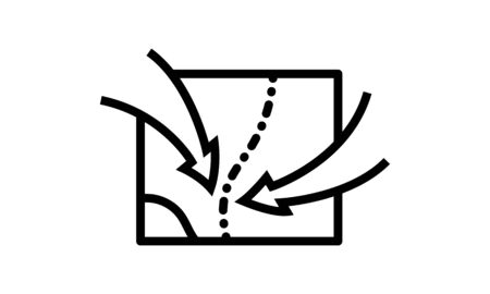 Tactics map icon. Flat style vector illustration.のイラスト素材