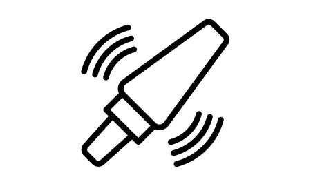 Body scanner icon flat style vector illustration.のイラスト素材