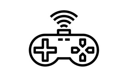 Gamepad or game controller icon design isolated on white background