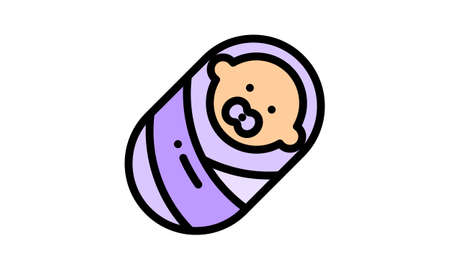 Newborn icon in simple style on a white background vector illustrationのイラスト素材