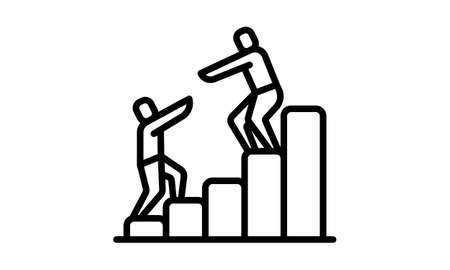 Team Organization icon. Help icon concept flat style vector illustrationのイラスト素材