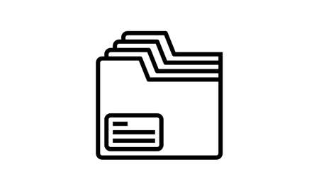 Files icon. Premium quality graphic design. Signs, outline symbols collection icon for websites, web design, mobile app on white backgroundのイラスト素材