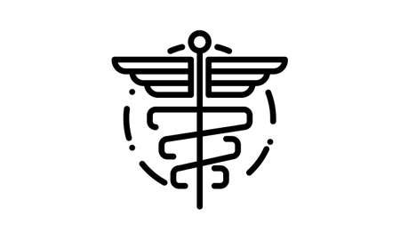 Pharmacy symbol flat style vector illustration.のイラスト素材