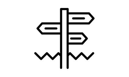 directions icon sign and symbol. directions color icon for website design and mobile app development. Simple Element from arctic collection for mobile concept and web apps icon.のイラスト素材