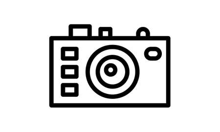 Photo camera icon vector imageのイラスト素材