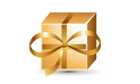 Gift box icon design present symbol isolated on vector imageのイラスト素材