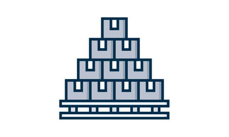 Stocks icon flat style vector illustration.