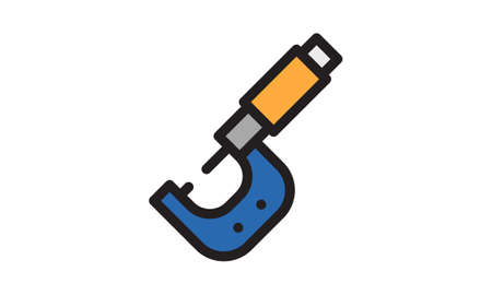 Micrometer vector icon. Modern vector illustration concepts. Easy to edit and customize