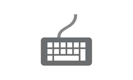 Computer keyboard icon simple style vector image