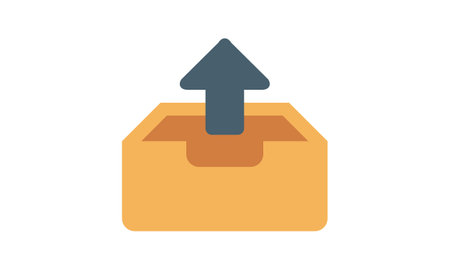 Outbox icon trendy and modern outbox symbol for   web, app, UI. outbox icon simple sign. outbox icon flat vector illustration for graphic and web design.のイラスト素材