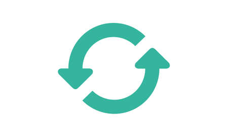 Refresh Icon Symbol Sign Isolate on White Background, Vector Illustration EPS.10のイラスト素材