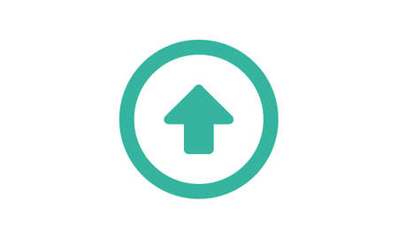 Upload arrow icon. Files uploading icon. Vector isolated illustrationのイラスト素材