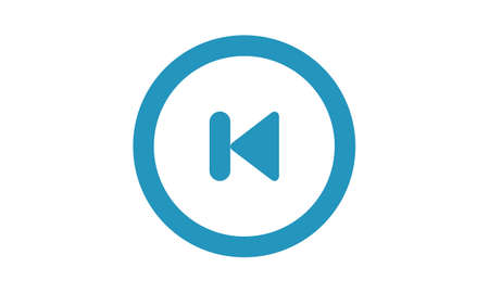 Previous arrow flat icon vector imageのイラスト素材