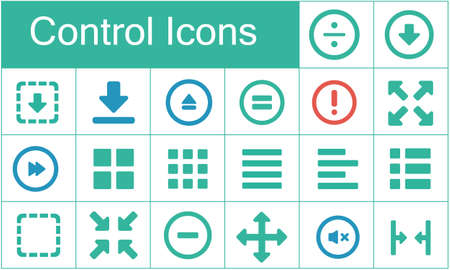 Excellent media player control icon set for designers in the design of all kinds of works.のイラスト素材