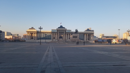 Genghis Khan Square, Mongoliaのeditorial素材