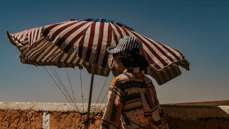 Morocco- September 28,2019 : Beautiful scenery at Moroccoのeditorial素材