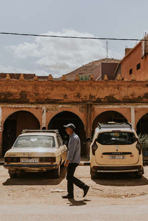 Morocco- September 28,2019 : Beautiful scenery at Moroccoのeditorial素材