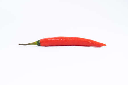 Chili pepper isolated on a white background. Chili hot pepper clipping pathの写真素材