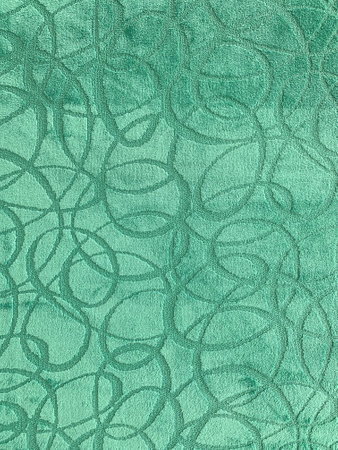 Green color of abstract pattern on carpetの写真素材