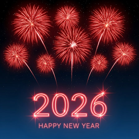 Happy New Year 2016 background with fireworks. Vector Illustration EPS10の素材
