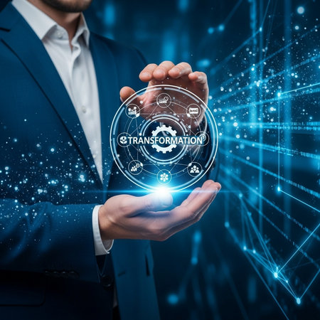 The concept of business, technology, the Internet and the network. A young entrepreneur working on a virtual screen of the future and sees the inscription: Cyber securityの素材